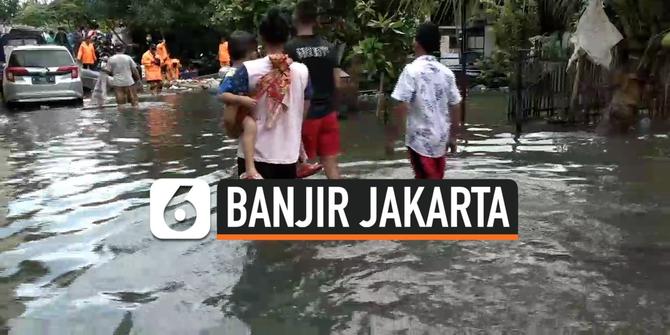 VIDEO: Sudah 2 Hari Banjir di Kelapa Gading Belum Surut