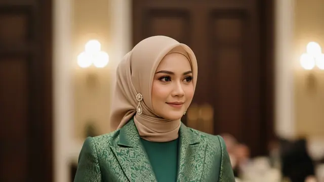 Warna Gamis Blazer Brokat yang Cocok untuk Tema Acara 2025 (Image by Gemini AI)