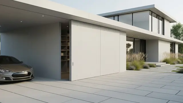 Desain Carport Menyatu dengan Ruangan Penyimpanan