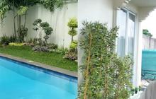 Hijau dan Menawan, Taman Rumah Ruben Onsu Dilengkapi Kolam Renang Biru Memikat