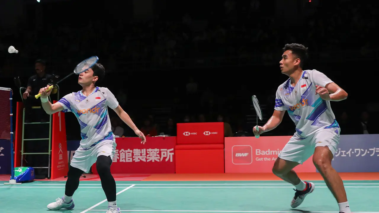 Leo Rolly Carnando/Bagas Maulana - Kumamoto Masters 2024 - Bulu Tangkis