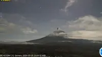 unung Semeru erupsi 1, 2 kilometer (Istimewa)