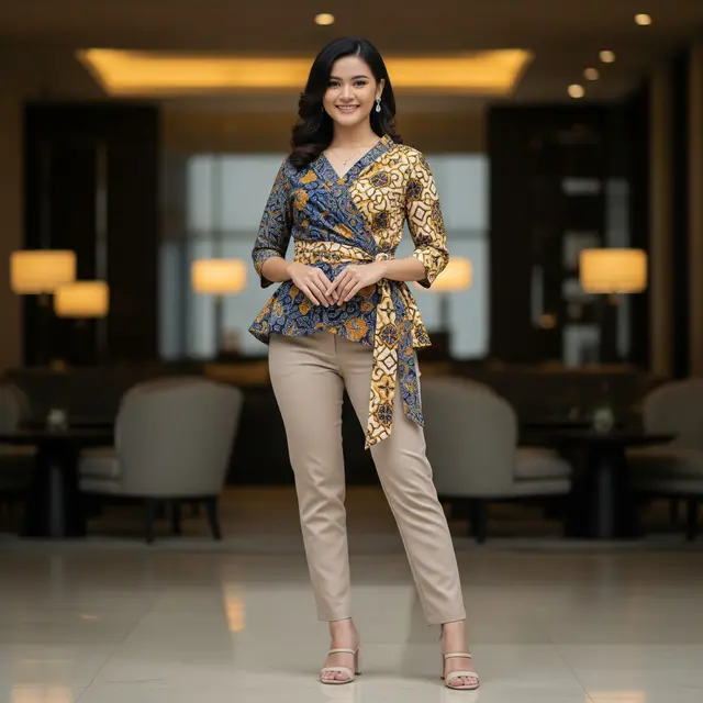 9 Model Atasan Batik Wanita Cocok untuk Acara Formal dan Informal