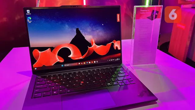 Lenovo ThinkPad X1 Carbon Gen 13, Aura Edition. Liputan6.com/Reanthonio Oktovier Sinanu