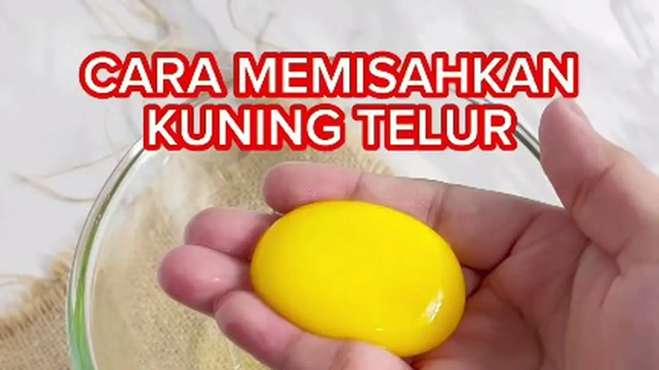 Cara Mudah Pisahkan Kuning dan Putih Telur, Hanya Gunakan 1 Bumbu Dapur