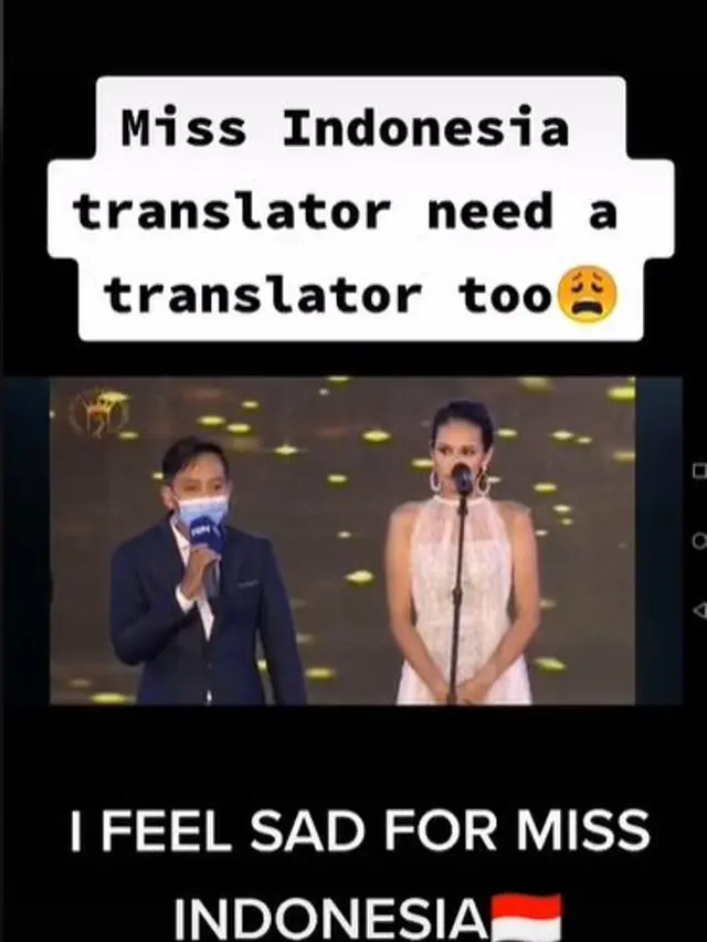 Heboh Wakil Indonesia Gugup Jawab Pertanyaan di Miss Eco International 2021