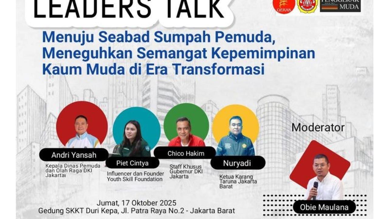 Trivia! Menjelang Seabad Sumpah Pemuda ke-98, Gerak Jakarta Gelar Dialog Pemuda Dukung Kepemimpinan Kaum Muda