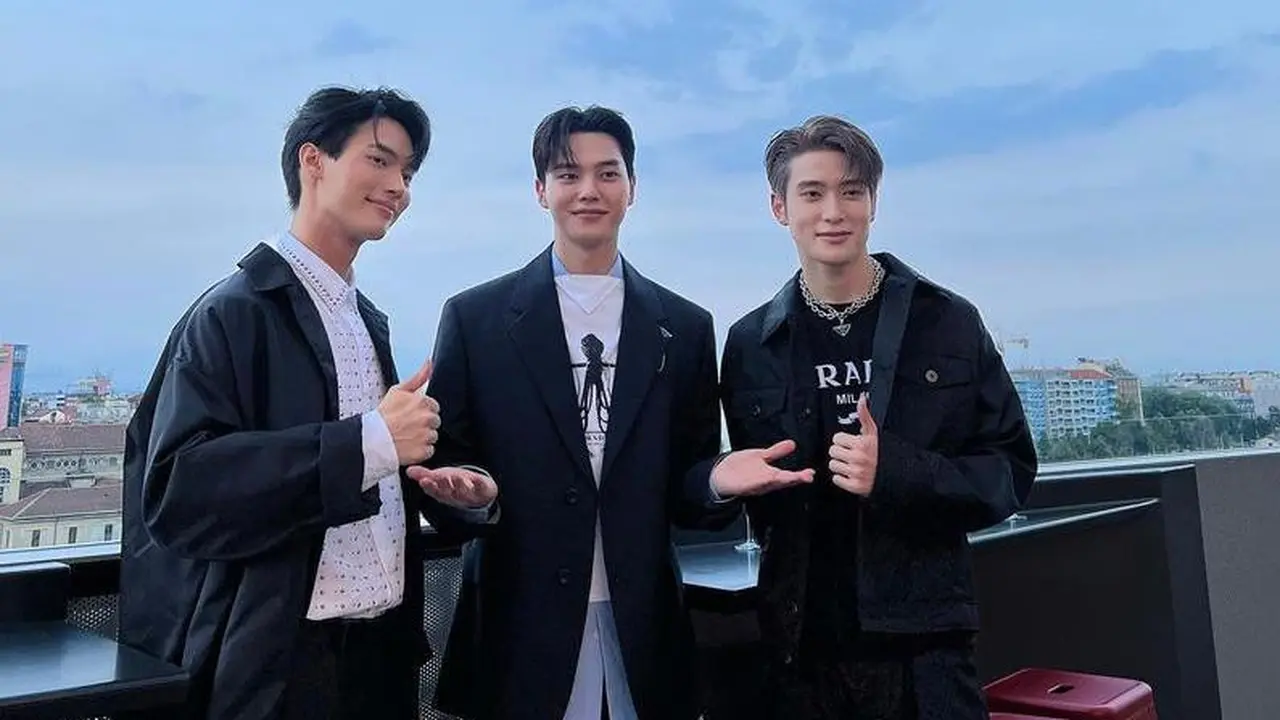 Triple Kill Visual, Intip Gaya After Party Song Kang, Jaehyun NCT, dan Win Metawin di Prada SS23 Italia