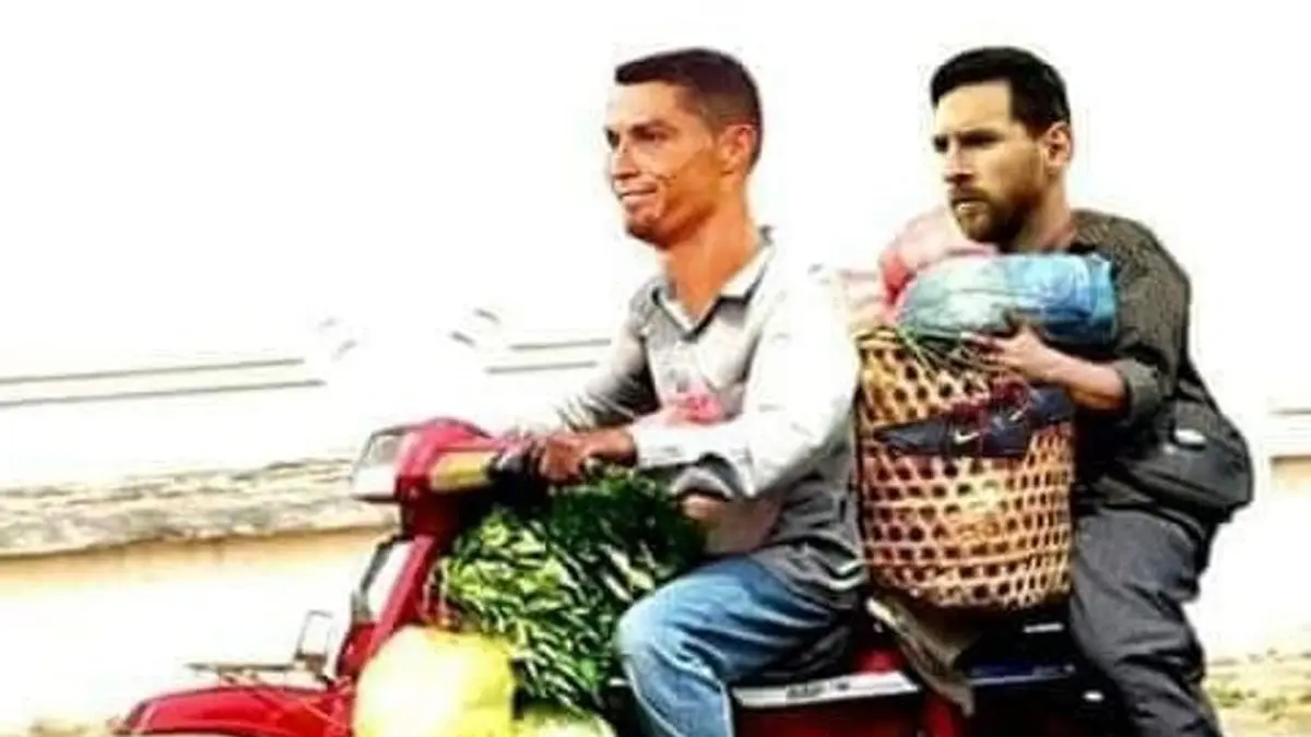 Foto épica com Messi e Cristiano Ronaldo rende enxurrada de memes