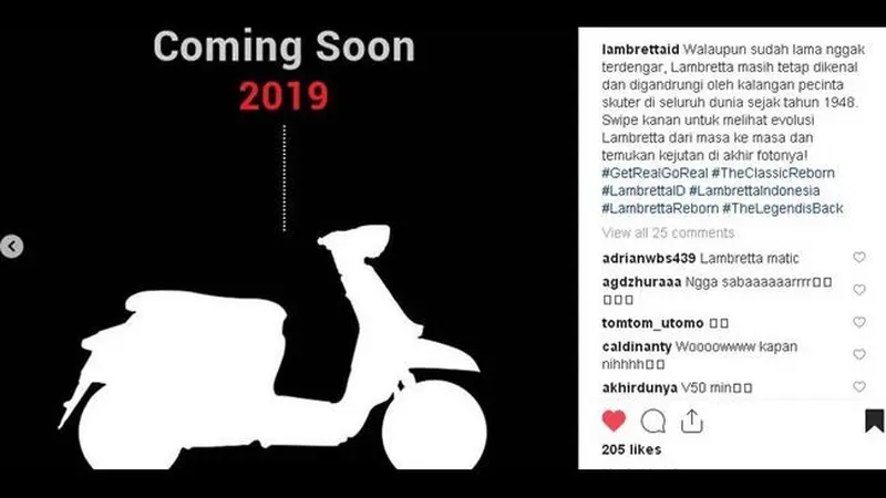 Lambretta siap menjajal pasar Indonesia