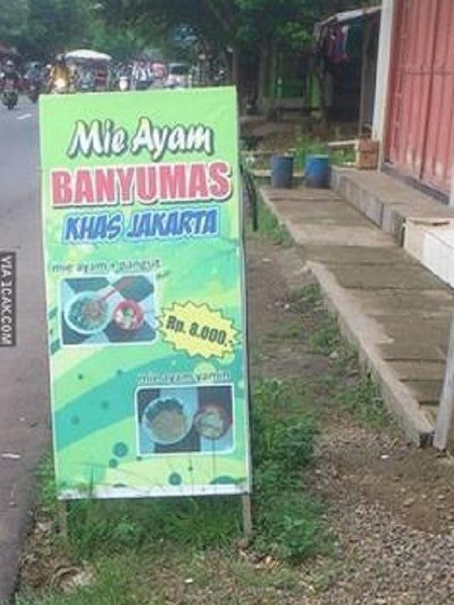 6 Nama Warung Mi Ayam Ini Nyeleneh Banget, Kocak