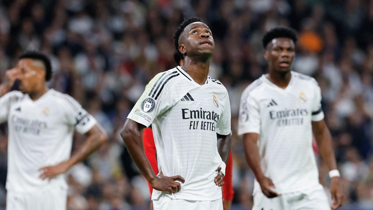 FOTO: Wajah Lesu Vinicius Cs usai Real Madrid Dihancurkan AC Milan 1-3