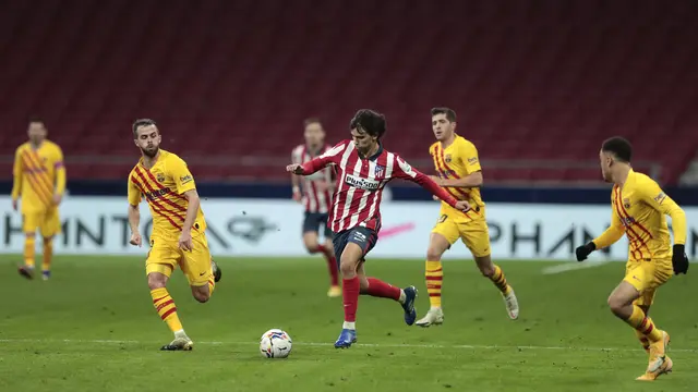 Atletico Madrid Taklukkan Barcelona di Wanda Metropolitano