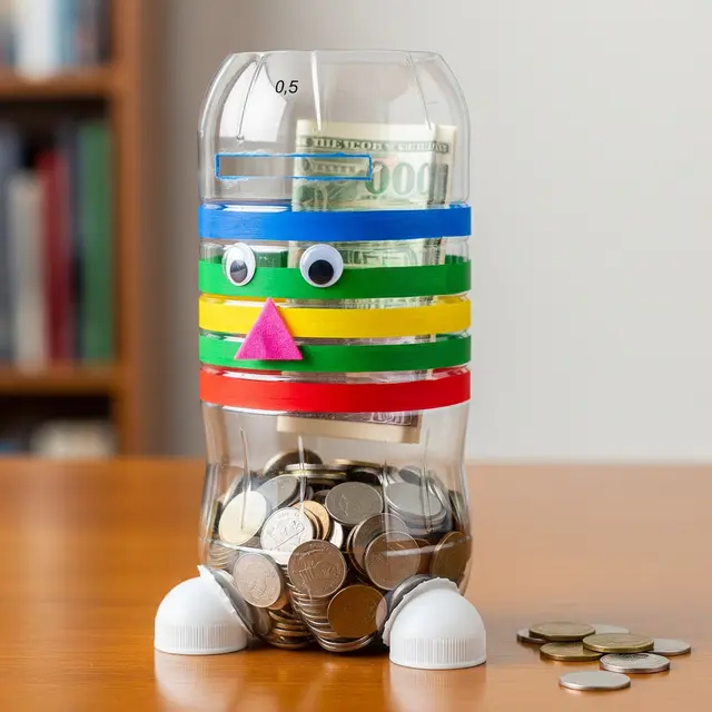 Celengan dari Botol Bekas (AI Generated)