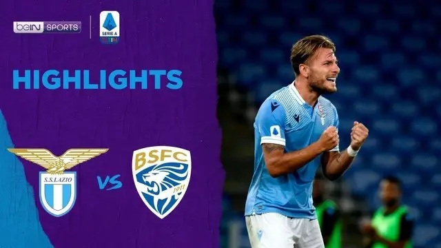 VIDEO: 1 Gol Ciro Immobile Saat Lazio Vs Brescia, Semakin Tinggalkan Cristiano Ronaldo di Deretan Top Skorer Sementara Serie A