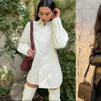 Dari Jisoo hingga Dua Lipa, yuk intip ide padu padan kemeja putih yang anti membosankan. (@dualipa dan @sooyaaa__)