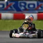  Aksi Sergio saat tampil di kelas Mini Rok di Grand Final Rok Cup Italia (Istimewa)