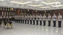 Suasana serah terima jabatan sejumlah perwira di Mabes Polri Jakarta, Senin (16/12/2019). Kapolri Jenderal Idham Azis melantik Irjen Listyo Sigit Prabowo sebagai Kepala Badan Reserse Kriminal (Kabareskrim). (Liputan6.com/Johan Tallo)