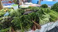 Salah satu lapak pasar Tradisional Gorontalo yang menjual sayur mayur (Arfandi Ibrahim/Liputan6.com)
