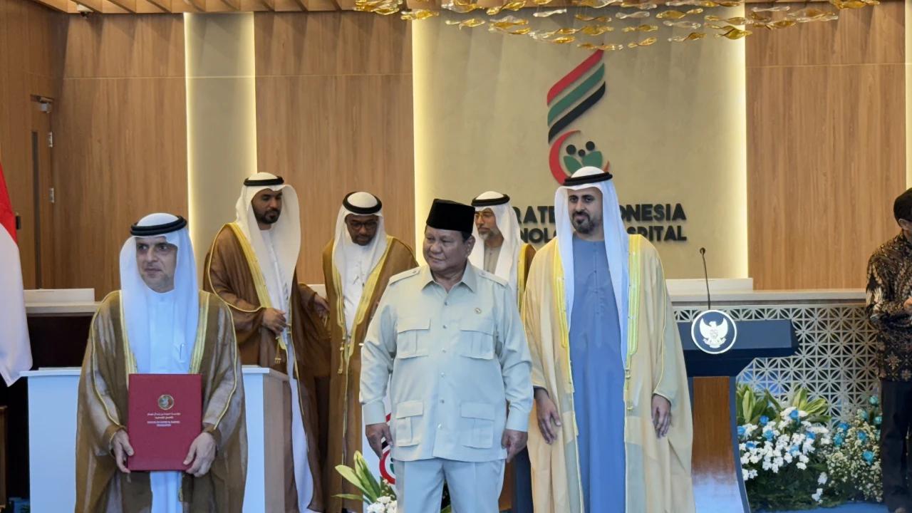 VIDEO: Prabowo Bareng Putra Pangeran MBZ Resmikan RS Kardiologi Emirates-RI, Singgung Jokowi