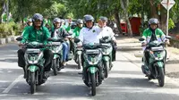 Tidak ingin ketinggalan momen bahagia, Plt Ketua Umum Partai Persatuan Pembangunan (PPP) Muhamad Mardiono bersafari di Kota Banda Aceh menggunakan sepeda motor bersama para kader Dewan Pimpinan Wilayah (DPW) PPP Aceh (Istimewa)