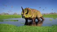 Jenis Dinosaurus Triceratops (Sumber: Istockphoto)