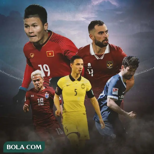 Ilustrasi - Gerrit Holtmann, Chanathip Songkrasin, Jordi Amat, Dion Cools, Nguyen Quang Hai