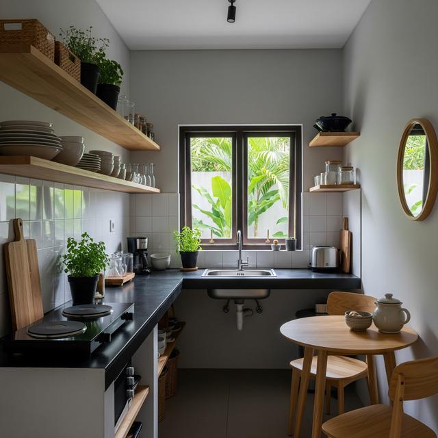 9 Inspirasi Dapur Kecil Tanpa Banyak Perabot, Desain Minimalis Hemat Ruang