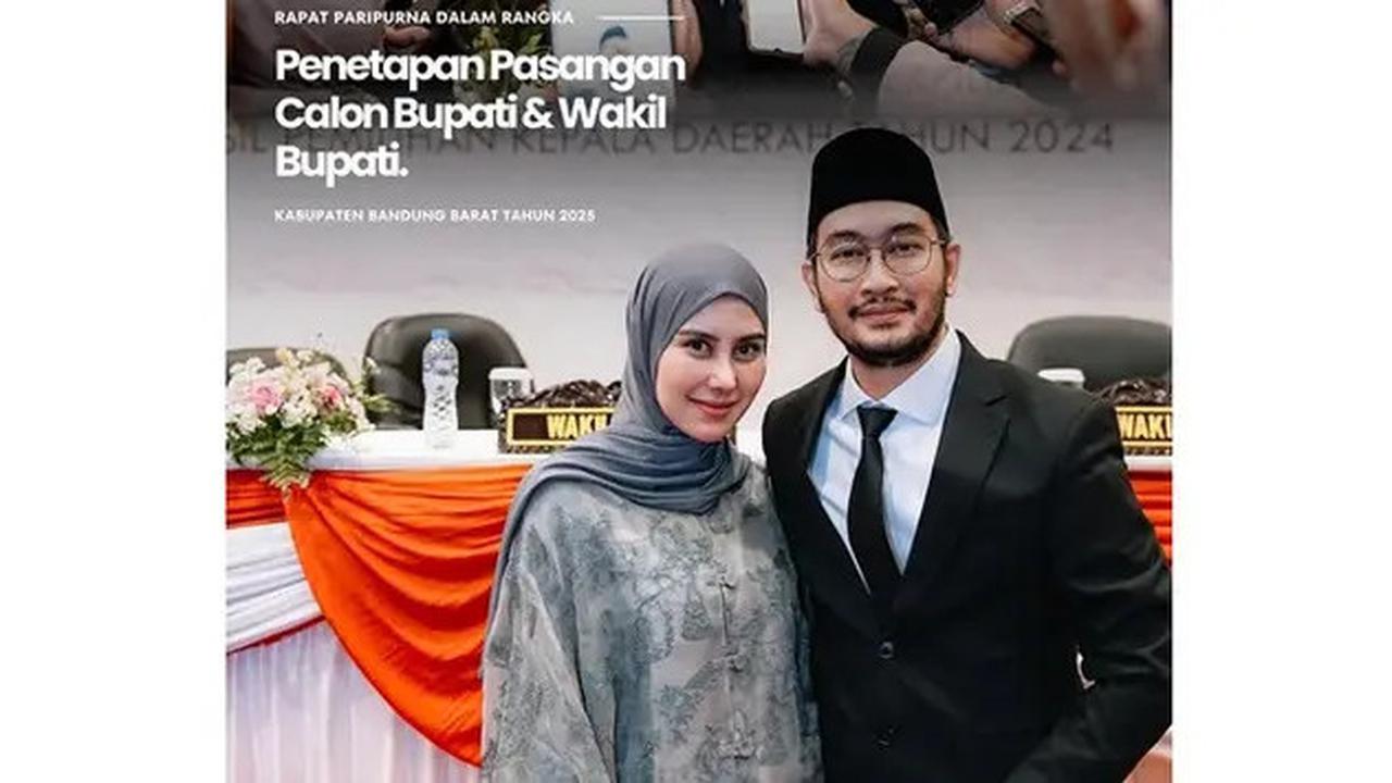 6 Potret Syahnaz dan Amy Qanita Dampingi Jeje Govinda di Penetapan Bupati Terpilih