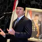 Ahok menjelaskan bahwa mekanisme pengangkatan Saefullah menjadi Sekda DKI berlangsung transparan dan tidak ada KKN, Jakarta, Jumat (11/7/2014) (Liputan6.com/Faizal Fanani)