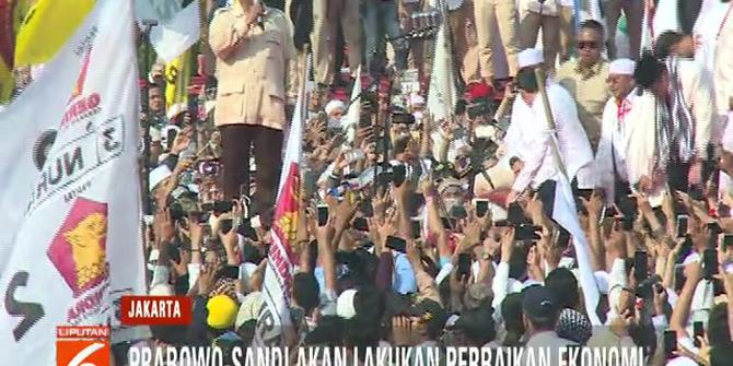 Pendukung di GBK Membeludak, Prabowo-Sandi Berharap Menang di Pilpres 2019