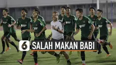 Timnas Indonesia U-22 tak sengaja makan daging babi di SEA Games 2019. Pesta olahraga Asia Tenggara ini berlangsung di Filipina.