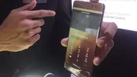 Teknologi iris scanner di Samsung Galaxy Note 7 (Liputan6.com/Agustin Setyo Wardani)