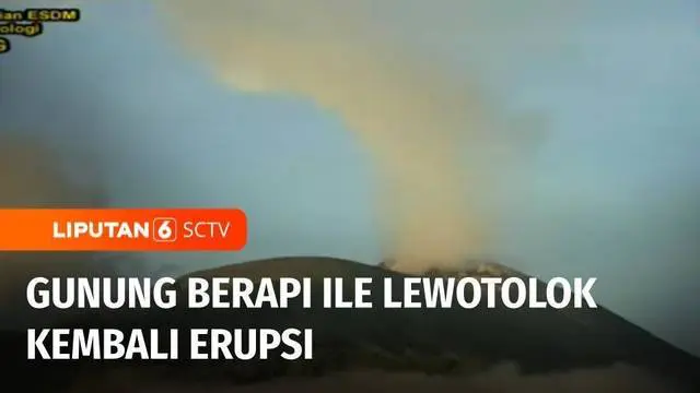 Gunung berapi lainnya yang juga bergejolak yakni Gunung Ile Lewotolok di Kabupaten Lembata, NTT. Setelah terjadi 60 kali letusan pada Rabu lalu. Gunung tersebut kembali erupsi Jumat sore.