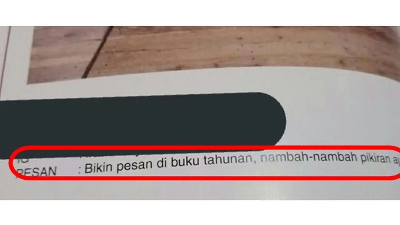 5 Pesan di Buku Tahunan Ini Bikin Tepuk Jidat, Enggak Kepikiran