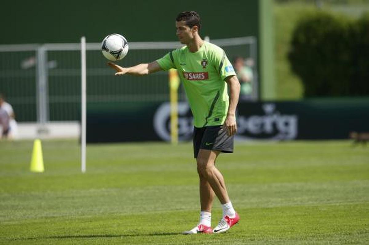 Intip CR7 latihan