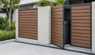 8 Model Tempat Sampah Tertutup yang Menyatu dengan Desain Pagar, Rapi dan Fungsional