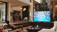 Tampilan Samsung TV Neo QLED 8K yang baru saja diumumkan pre-ordernya. (Dok: Samsung)