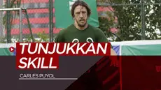 Berita Video Puyol Tunjukkan Skill Bertahan saat Bermain Futsal di Jakarta