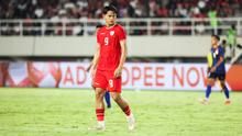 Striker Timnas Indonesia, Hokky Caraka, di Piala AFF 2024. (Bola.com/Abdul Aziz)