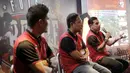 Mantan kapten timnas futsal Indonesia, Vernard Hutabarat, memberi keterangan saat jumpa pers di Senayan, Sabtu (11/8/2018). Super Soccer Futsal Battle 2018 akan digelar mulai tanggal 18 Agustus 2018. (Bola.com/M Iqbal Ichsan)