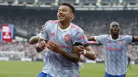 Jesse Lingard. Gelandang berusia 29 tahun ini akan habis masa kontraknya akhir musim ini usai 11 musim membela Manchester United. Sudah tak jadi pilihan utama sejak dua musim terakhir, ia tak berniat memperbarui kontraknya. Ia kini tengah diminati AC Milan, Juventus dan AS Roma. (AFP/Ian Kington)