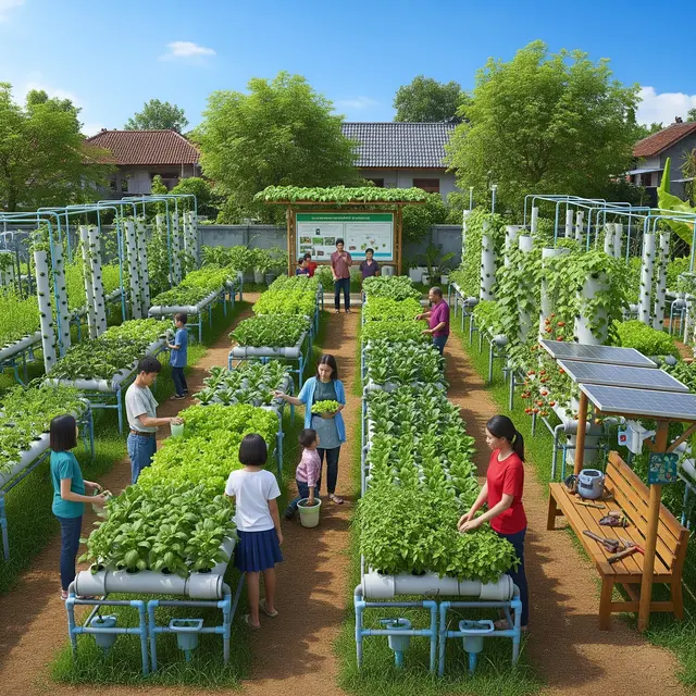 Kebun Sayur untuk Ibu-ibu di Desa Wisata yang Bisa Jadi Daya Tarik (Image by Gemini AI)