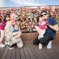 Natasha Rizky dan keluarga liburan di Korea. (Instagram/natasharizkynew)