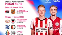 Simak Jadwal Live Streaming Eredivisie Pekan Ke-18, Eksklusif di Vidio
