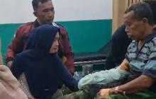 Detik-Detik Suami Istri Dibacok Orang Tak Dikenal saat Jaga Toko, Pelaku Kabur Tapi Motornya Ketinggalan