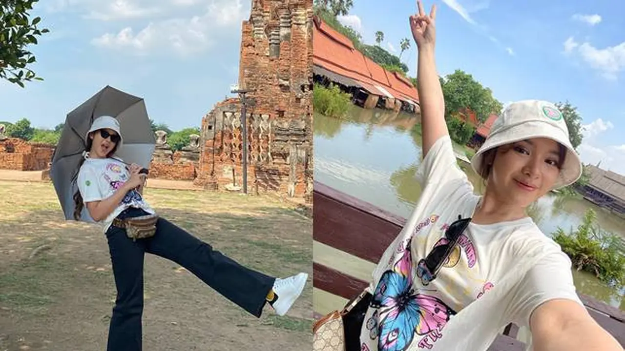Tampil Kasual, Ini 6 Gaya Liburan Tiara Andini saat di Thailand