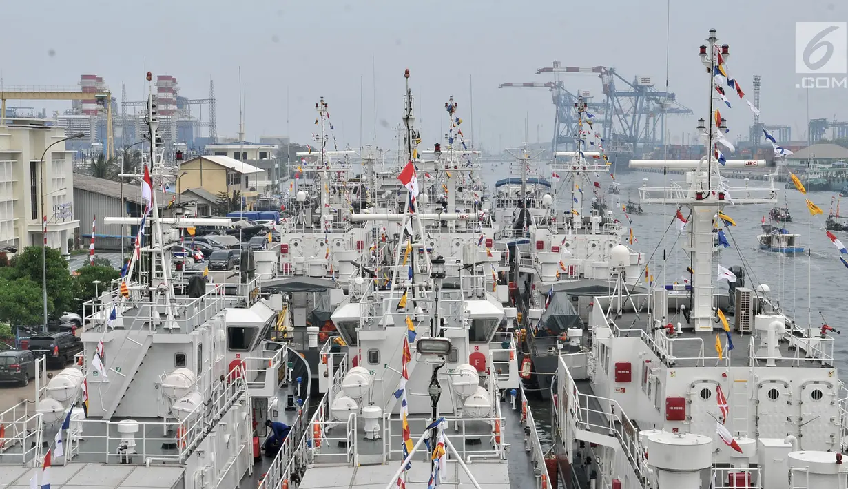 Armada baru Korps Kepolisian Air dan Udara (Korpolairud) dipamerkan saat HUT ke-68 Korpolairud di Mako Ditpolairud, Jakarta, Senin (3/12). (Merdeka.com/Iqbal Nugroho)