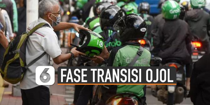 VIDEO: Fase Transisi Ojol Angkut Penumpang dengan Protokol Kesehatan