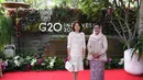 <p>Yuko Kishida sebagai istri Perdana Menteri Jepang berpose bersama Iriana Jokowi. [Foto: Biro Pers Istana Negara] Penulis : Mufiidaanaiilaa Alifah S.</p>